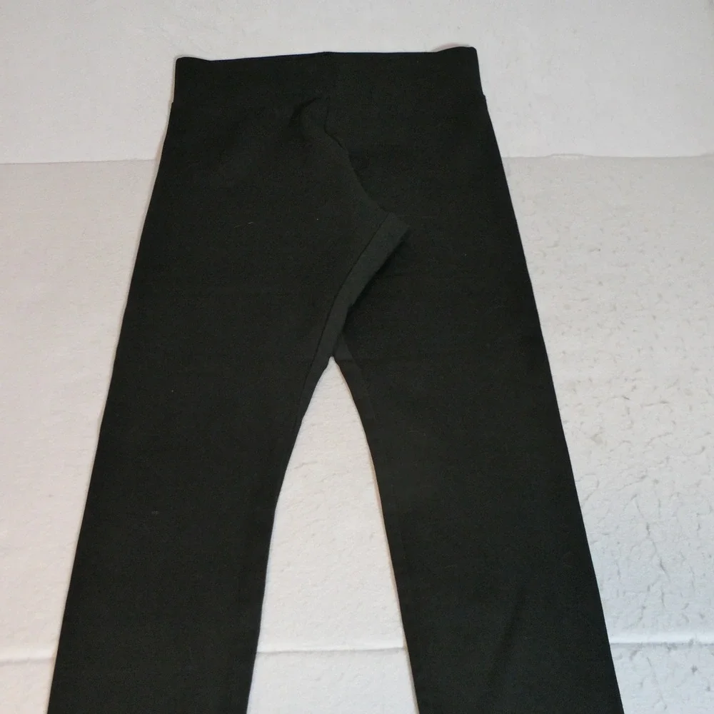 Brooks Brothers Women Leggings M Black Preppy Minimalist Quiet Luxury Clean Girl